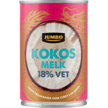 Jumbo Kokosmelk 18% Vet 400 ml