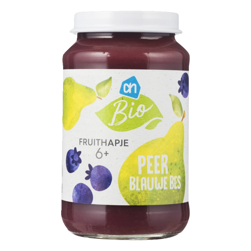AH Biologisch Fruithapje peer blauwe bes 6m+