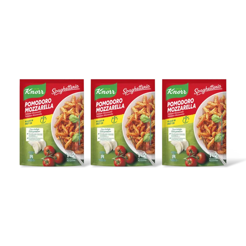 Knorr Spaghetteria pomodoro mozzarella 3-pack