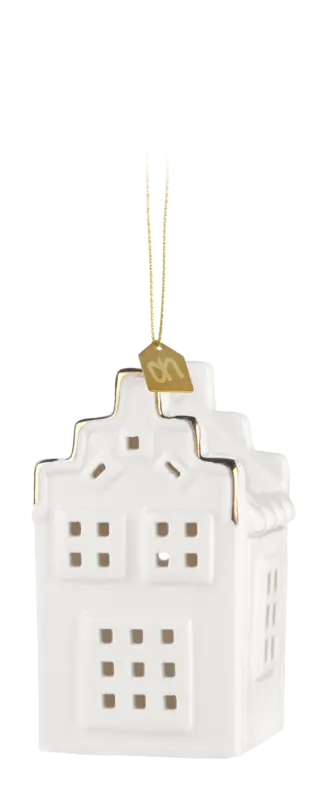 AH Excellent Hanger huisje trapgevel wit goud