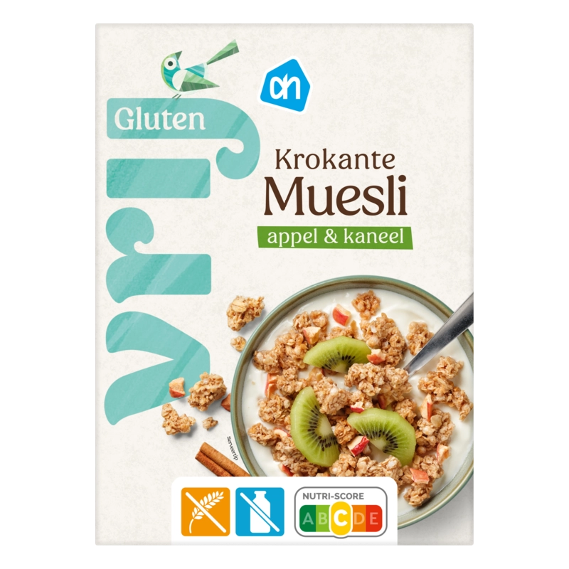 AH Glutenvrij Krokante muesli appel kaneel