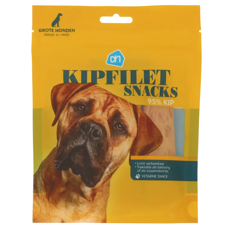 AH Kipfiletsnack voor grote honden