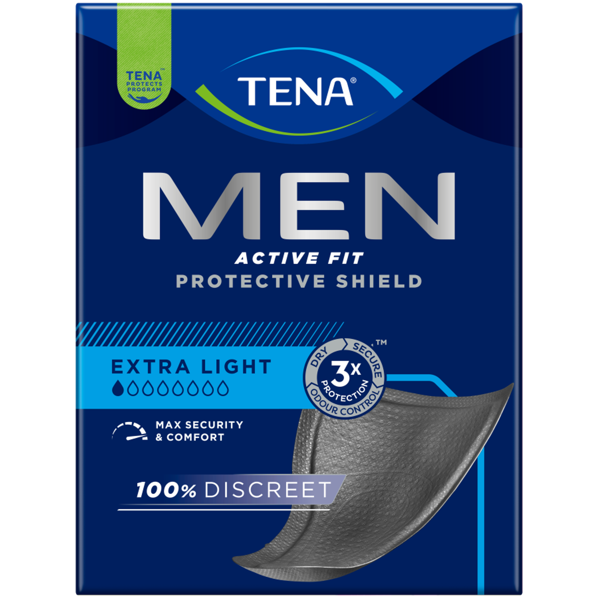 TENA Men Active Fit Protective Shield Extra Light Incontinentieverband 14 stuks