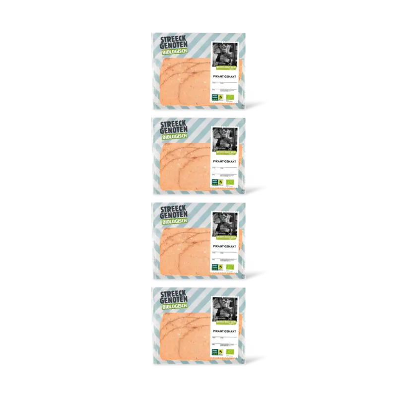 Streeckgenoten Biologisch pikant gehakt 4-pack