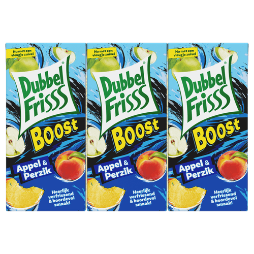 Dubbelfrisss Appel-perzik boost