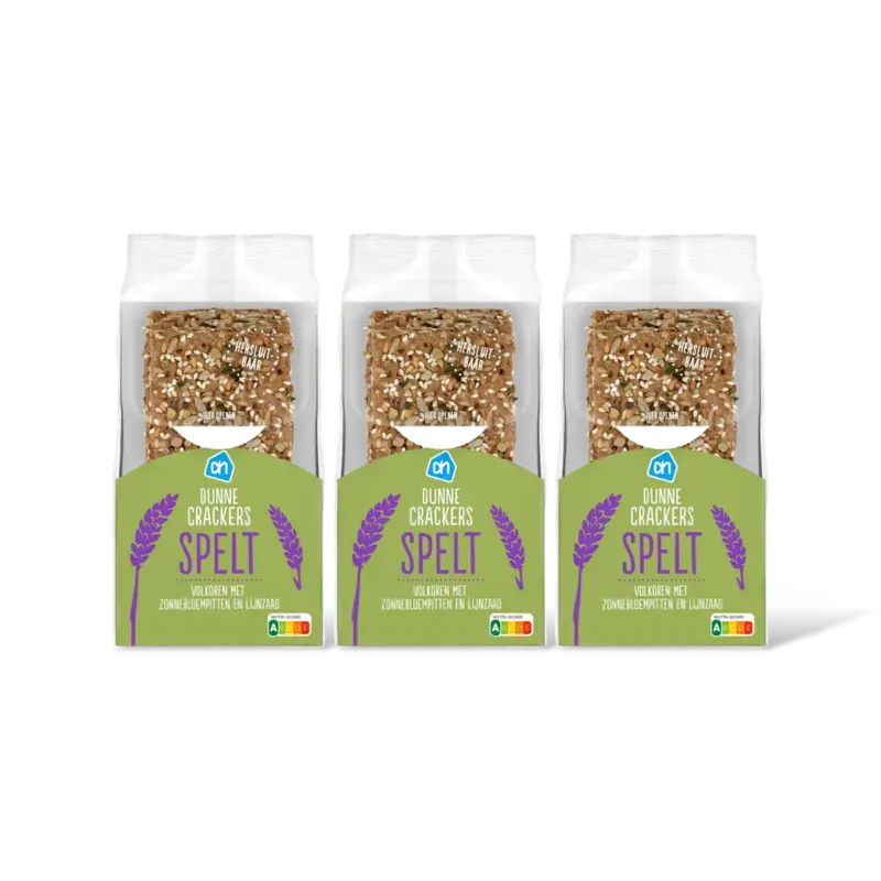 AH Dunne crackers spelt 3-pack