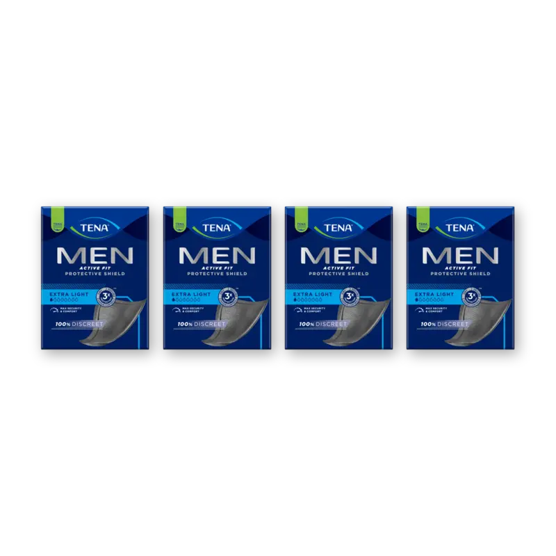 Tena Men active fit extra light 4-pack