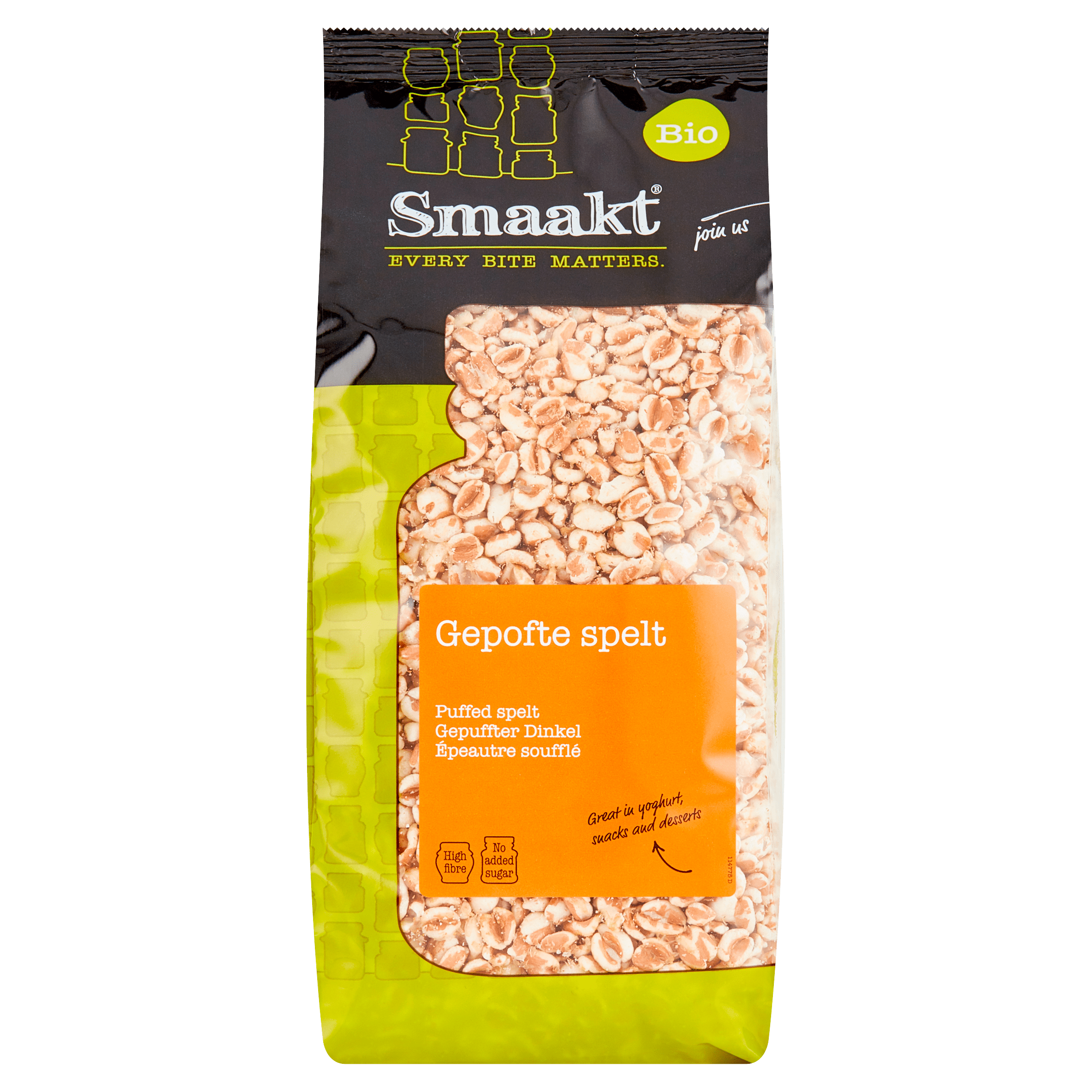 Smaakt Gepofte spelt bio