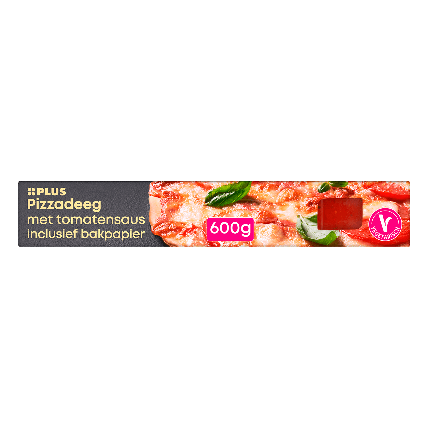 PLUS Pizzadeeg met saus