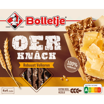 Bolletje Oerknäck Robuust Volkoren 4 x 4 Stuks 300 g