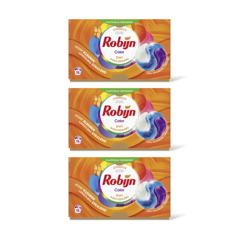 Robijn 3-in-1 Wascapsules color 3-pack