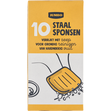 Jumbo Staalsponsen 10 Stuks