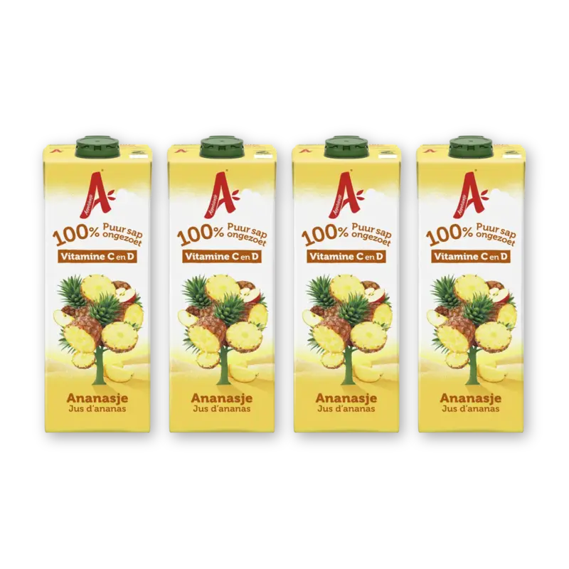 Appelsientje Ananasje 100% puur sap 4-pack