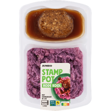 Jumbo Stamppot Rode Kool met Hamburger in Jus 500 g