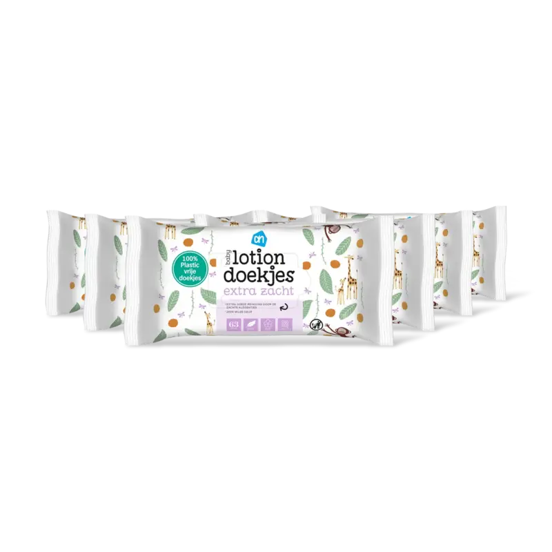 AH Baby lotiondoekjes extra zacht 6-pack