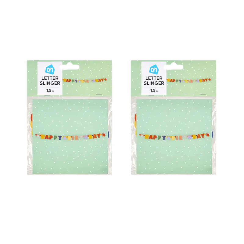 AH Letterslinger kleur 2-pack
