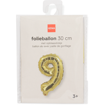 HEMA Folieballon Goud 9