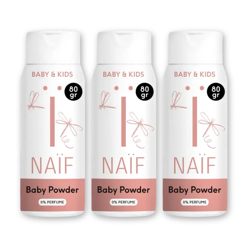 Naïf Babypoeder 3-pack