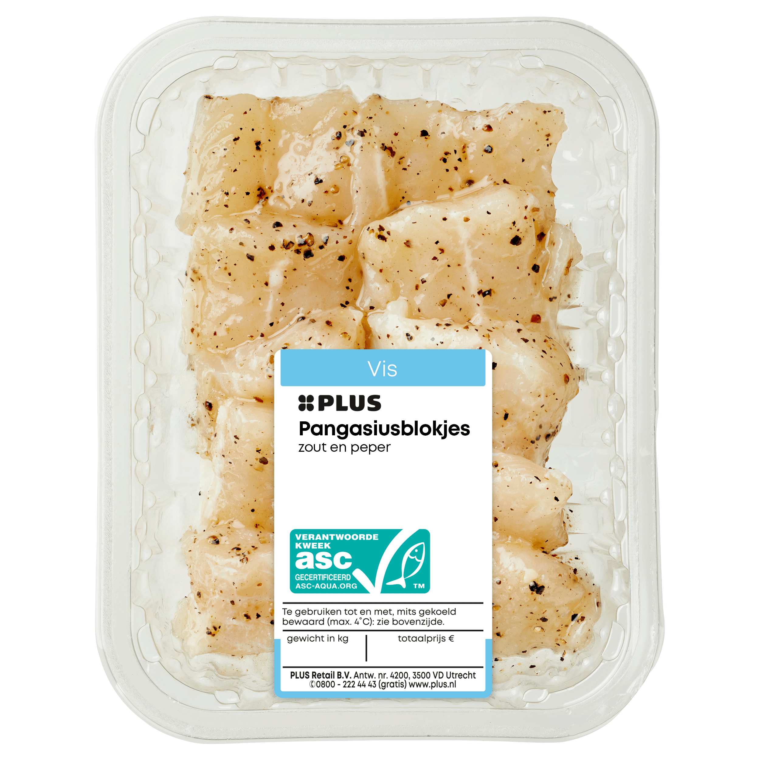PLUS Pangasiusblokjes zout en peper