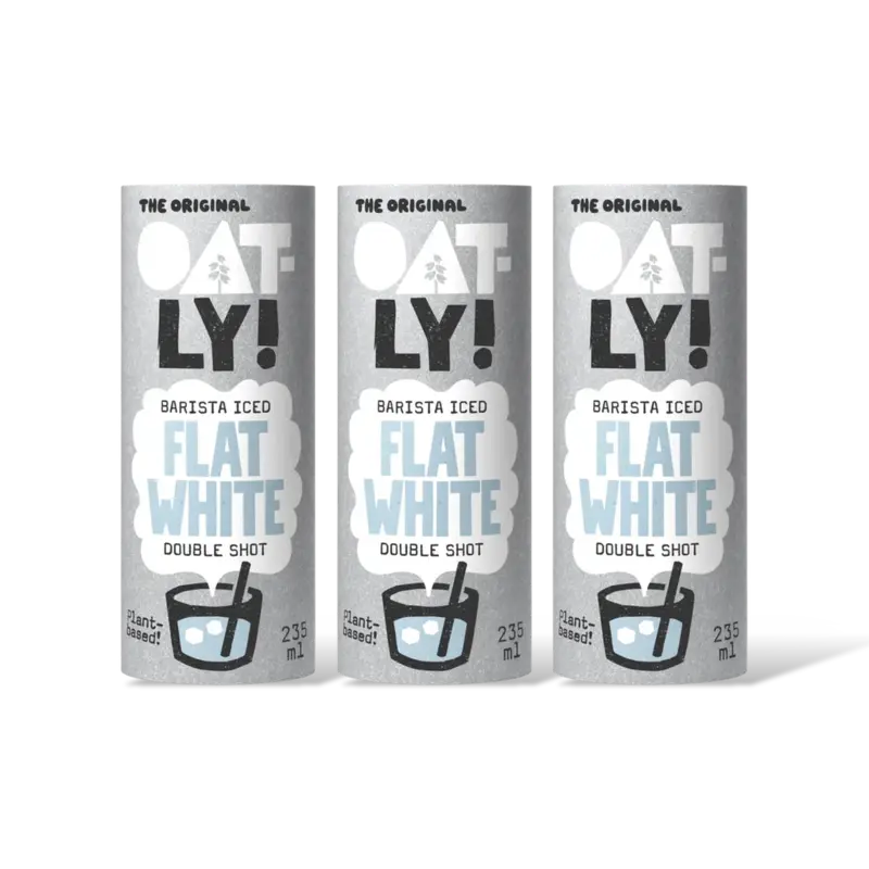 Oatly! Barista iced flat white double 3-pack