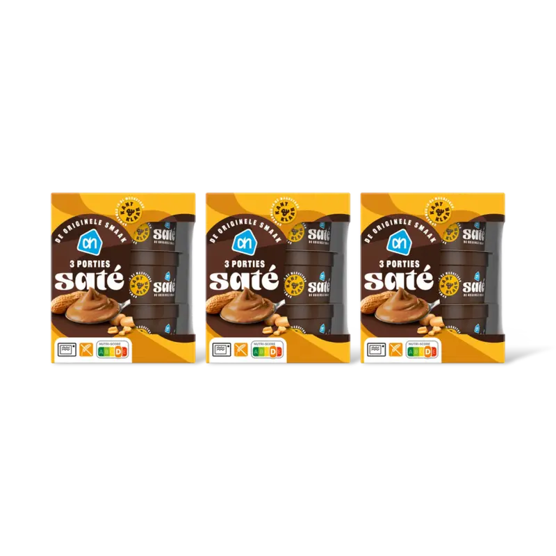 AH Satesaus kant & klaar 3 porties 3-pack