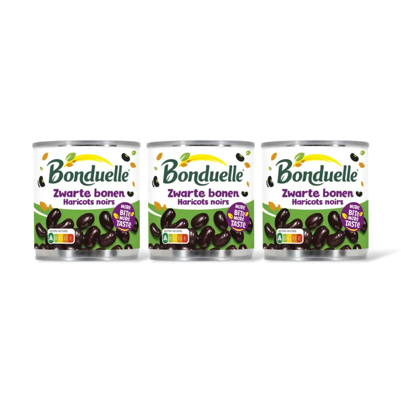 Bonduelle Bonduelle Zwarte bonen 3-pack