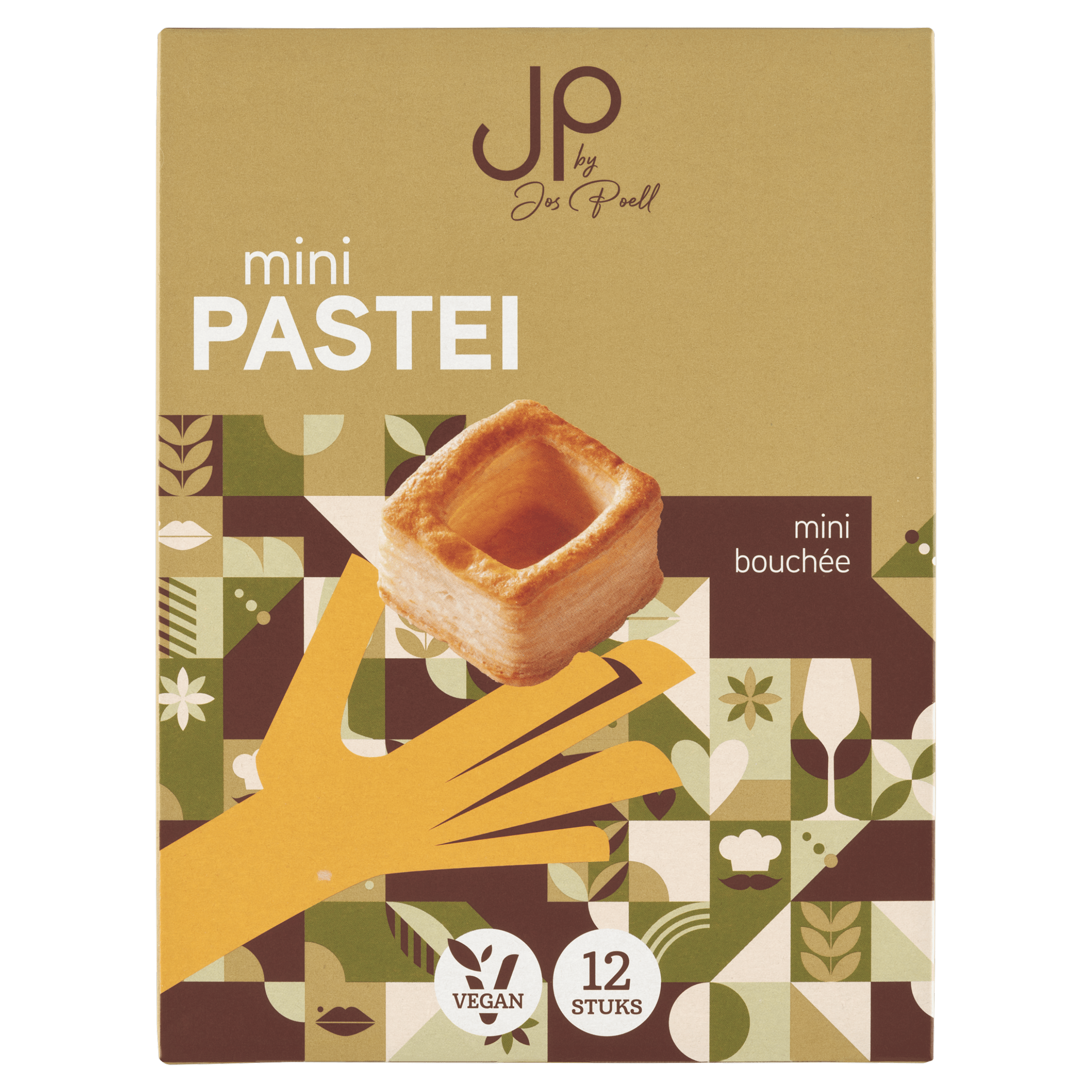 Jos Poell Mini pasteibakjes vierkant