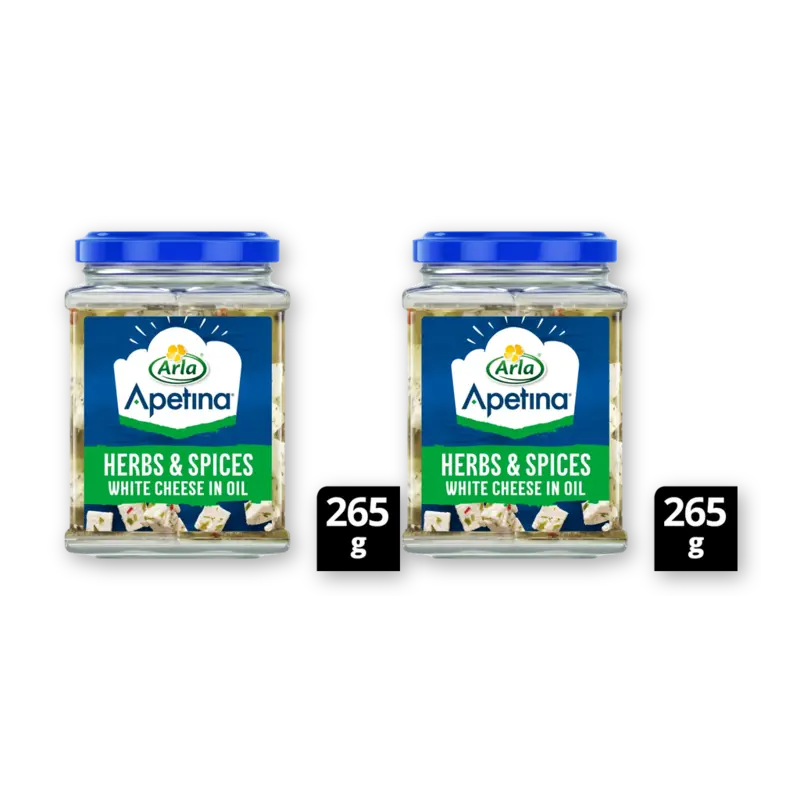 Arla Apetina classic white cheese oil 2-pack