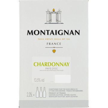 Montaignan - Chardonnay  - 2, 25L