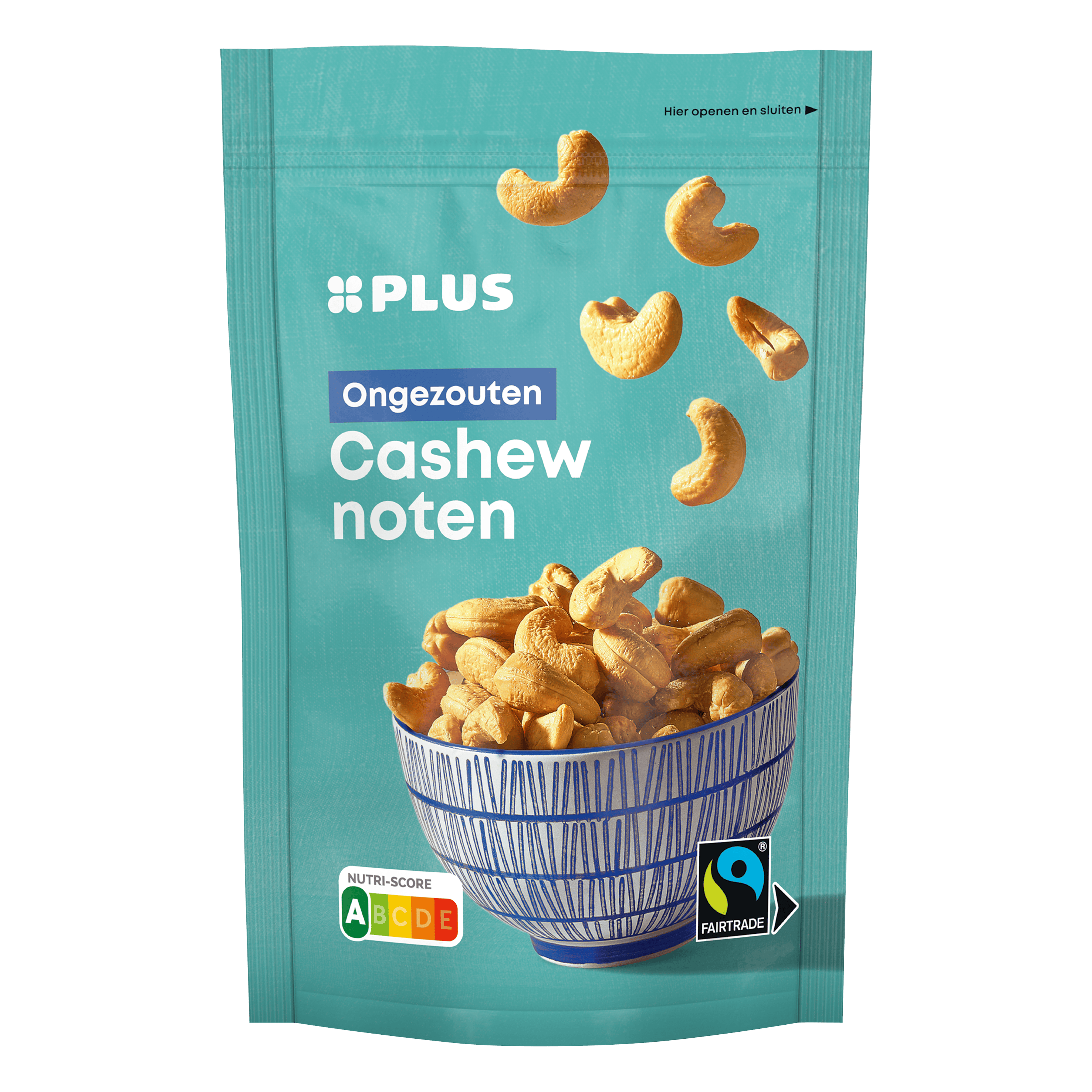 PLUS Cashewnoten ongezouten fairtrade