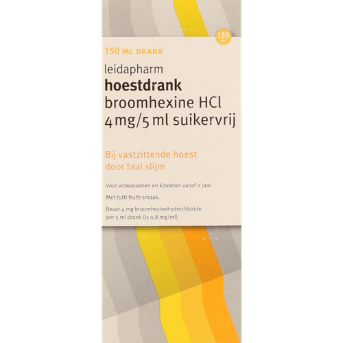Leidapharm Broomhexine 4mg kind suikervrij
