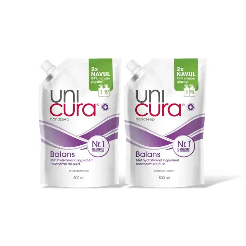 Unicura Handzeep balans refill 2-pack