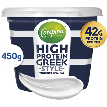 Campina High Protein Greek-Style Yoghurt 5% Fat 450 g