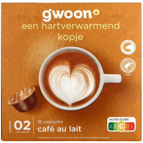 G'woon Koffiecups cafe au lait sterkte 2