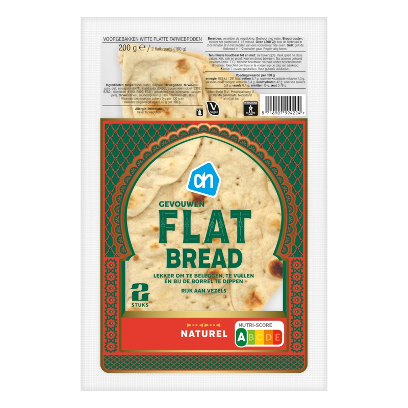 AH Gevouwen flatbread naturel