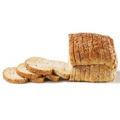 Lokale Bakker meerzaden wit half gesneden