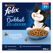 Felix Felix Dubbel Zo Lekker Senior Kattenvoer 800g