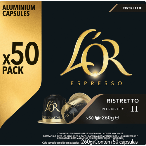 L'OR Koffiecups ristretto sterkte 11