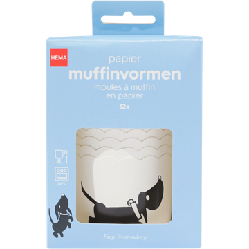 HEMA Papier Muffinvormen Takkie 12 Stuks