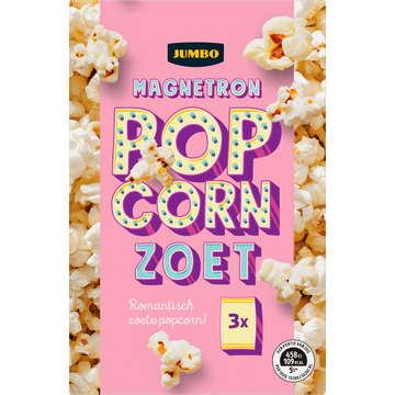 Jumbo Magnetron Popcorn Zoet 3 x 90 g