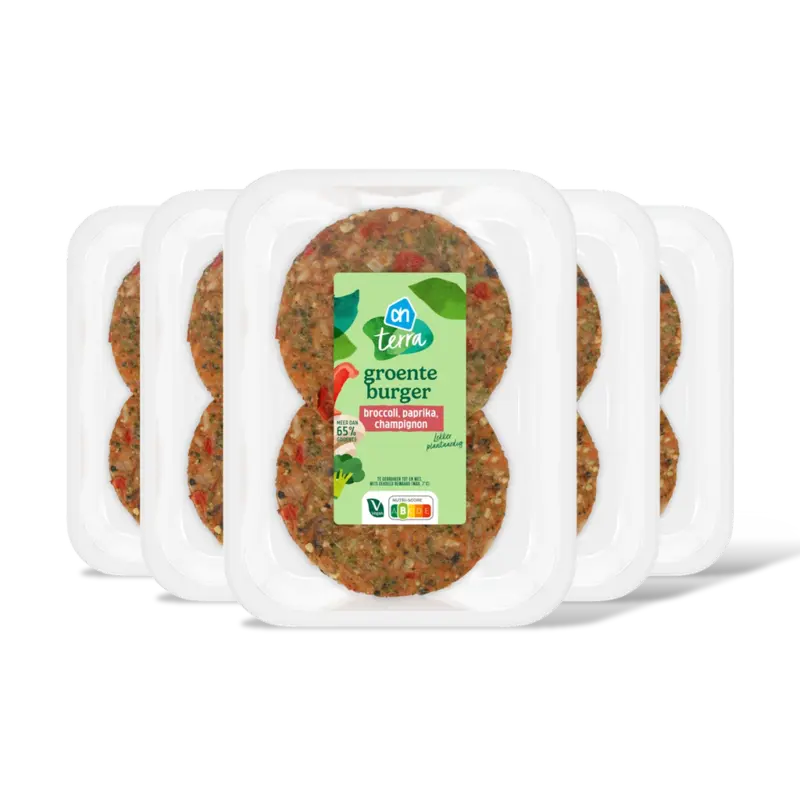 AH Terra Groenteburger broccoli paprika 5-pack