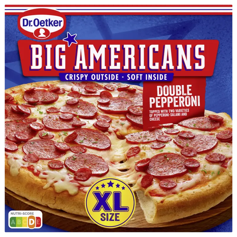 Dr. Oetker Big Americans xl pizza double pepperoni