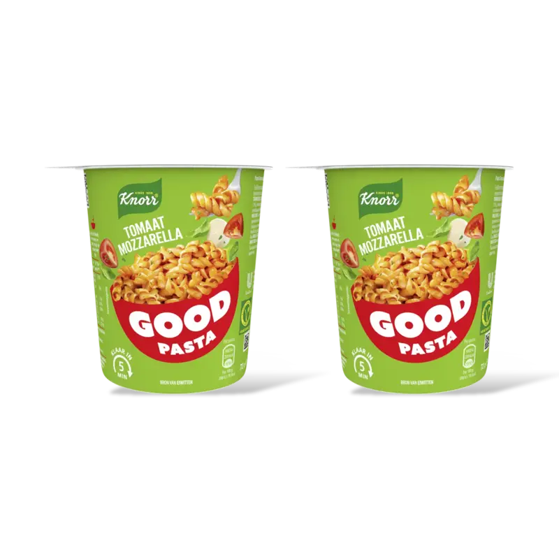 Knorr Good pasta tomaat mozzarella 2-pack