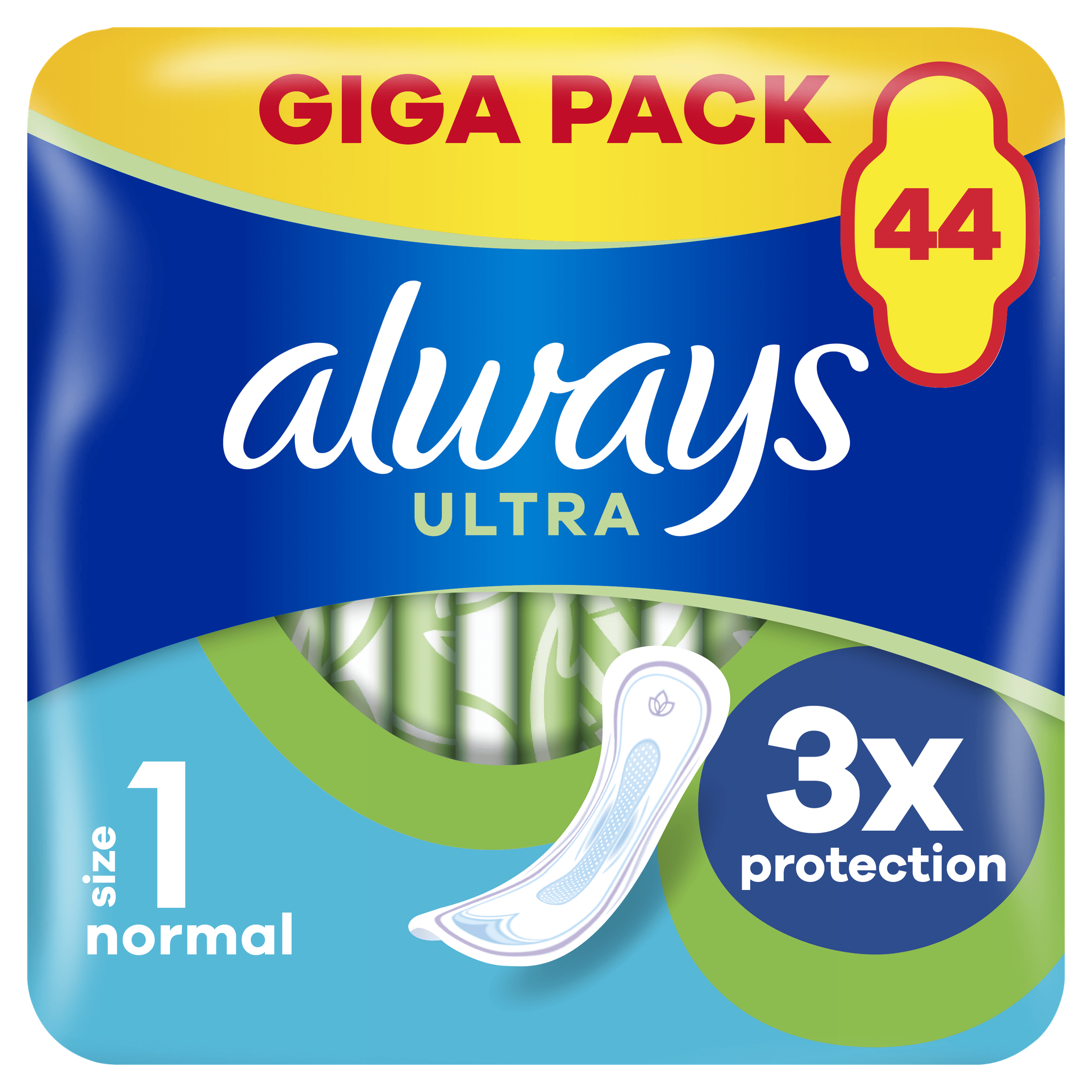 Always Maandverband Ultra Normal Giga Pack 44 stuks