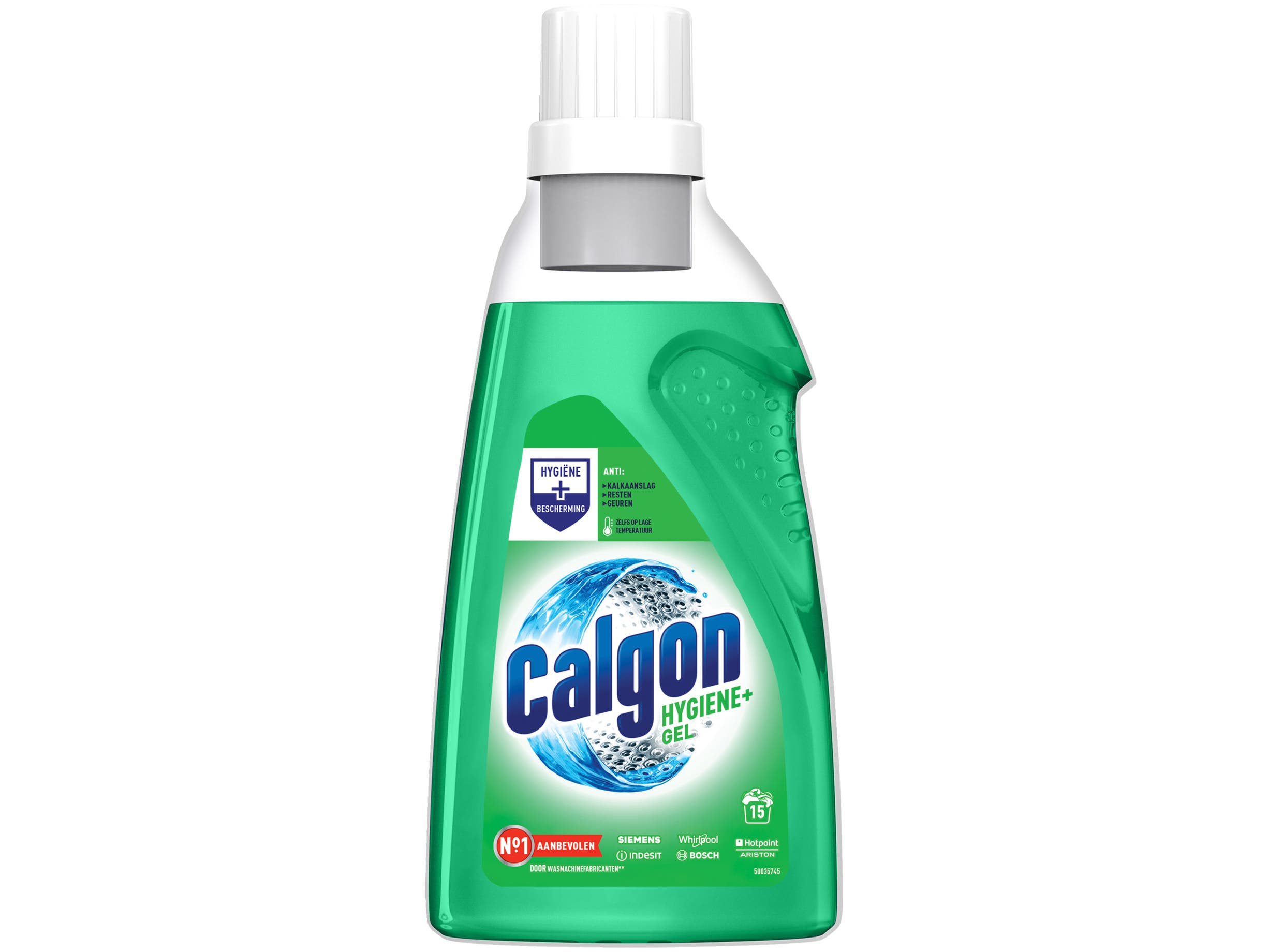 Hygiëne+ gel wasmachine reiniger en anti kalk - 15 wasbeurt