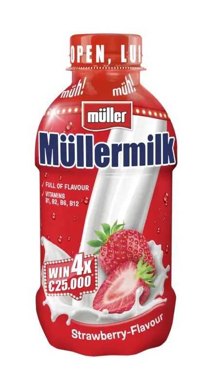 Müller Mullermilk aardbeismaak