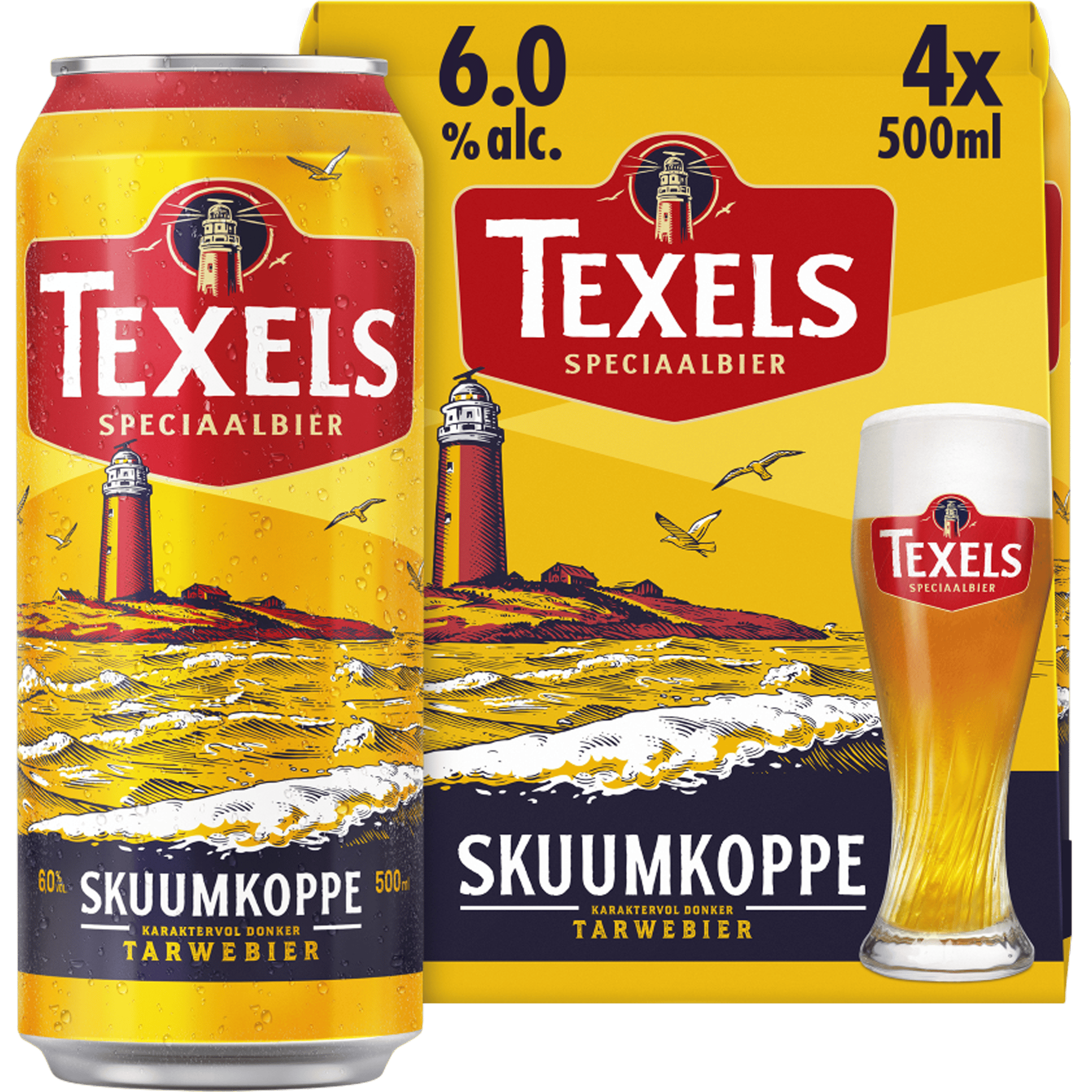 Texels Skuumkoppe bier blik