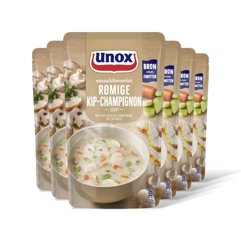 Unox Unox Romige kip-champignonsoep 6-pack