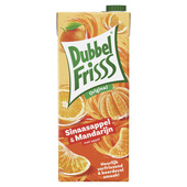 DubbelFrisss vruchtendrank sinaasappel mandarijn