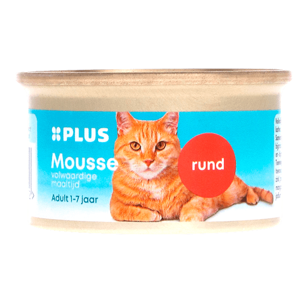 PLUS Katten mousse rund